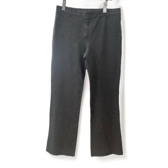 Quince Ultra-Stretch Ponte Bootcut Pant Women’s Medium Charcoal Gray Office Work - Picture 2 of 15